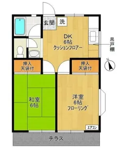 コーポサンライズ11【2階】の間取り