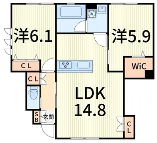 Casa Del Fortuna【1階】の間取り