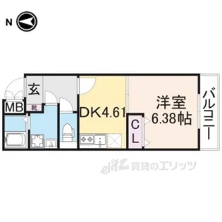 グランデコート竹鼻EAST【2階】の間取り