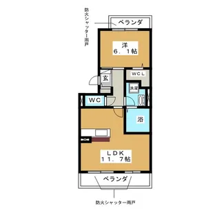 アイエス浮島【3階】の間取り