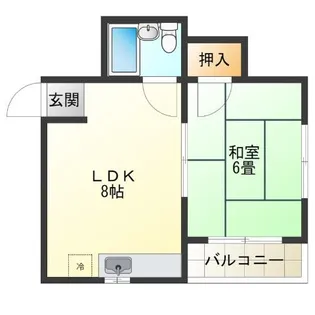 メゾンワタナベ【4階】の間取り