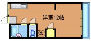 コーポ中村【1階】の間取り