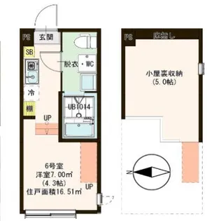 ハーモニーテラス中川IV【2階】の間取り