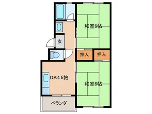 サンハイツ大谷【3階】の間取り