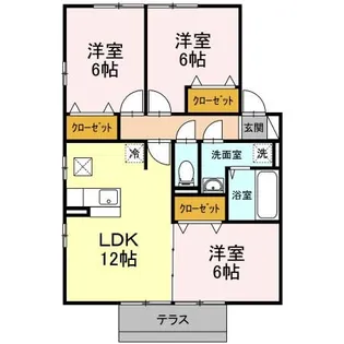 リビングタウン泉もえぎ台 A【1階】の間取り