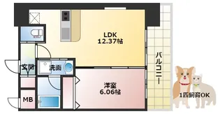 プレジオ海老江【9階】の間取り