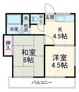 ハイシティ戸井田【1階】の間取り