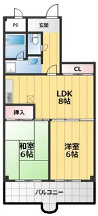 都島北通りマンション【4階】の間取り