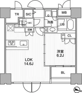 東神田テラスレジデンス【3階】の間取り