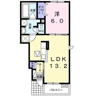 アイランドヒルズ・トレゾールII【1階】の間取り