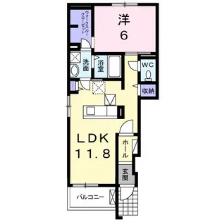 グッドライフ瀬戸B【1階】の間取り