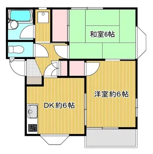 サンハイツフジ【2階】の間取り