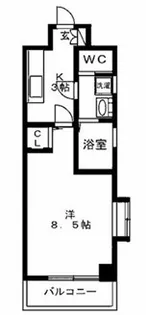 グランバッソ博多【9階】の間取り