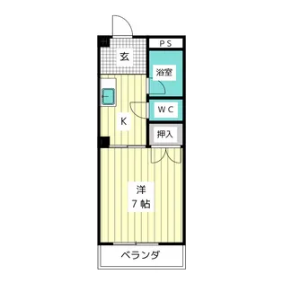 グリーンビレッジA【1階】の間取り