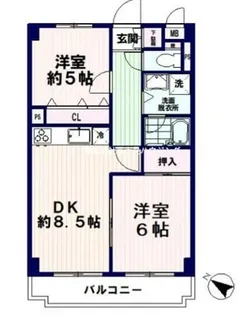 アクトピア方南町II【1階】の間取り