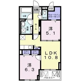 SUNRISE Shou【2階】の間取り