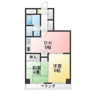 平川レジデンス【4階】の間取り