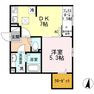 D room元町【1階】の間取り