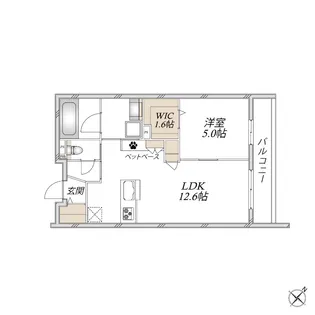リュウ参番館【2階】の間取り