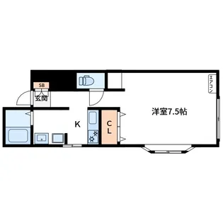 クレインヨシヌマハイツ【4階】の間取り