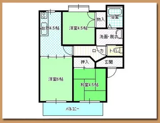 アンビエンス勝目B【1階】の間取り