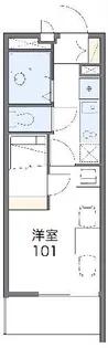 レオパレスフィオーレ永新【3階】の間取り