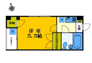 ゆうハウス【3階】の間取り