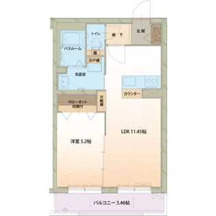 パレスII【2階】の間取り
