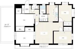 ベルデ南馬込【3階】の間取り
