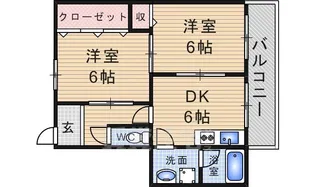 昆陽の里コーポラス【3階】の間取り