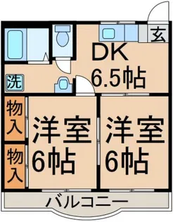 グレースマンション タジリ【1階】の間取り
