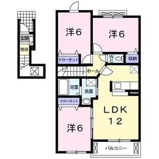 ノーブル B【2階】の間取り