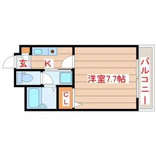 マイルストーン立町【1階】の間取り