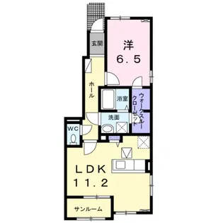 クレスト草部【1階】の間取り