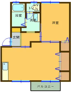 ウイングA【1階】の間取り