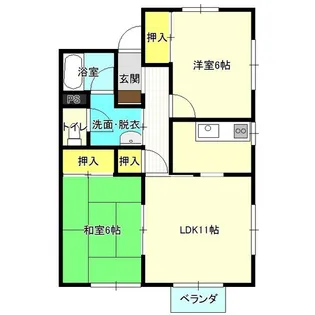 キャピー3・4【2階】の間取り