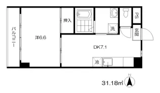 ジュネス鈴木【3階】の間取り