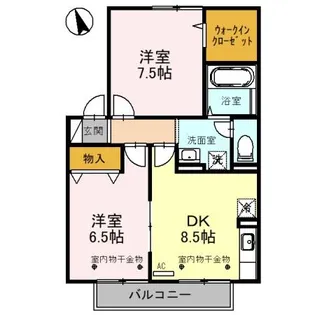 グラン ルミエール【2階】の間取り