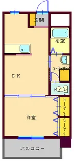 コスモタワー【2階】の間取り