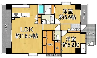 ルネ苦楽園【3階】の間取り