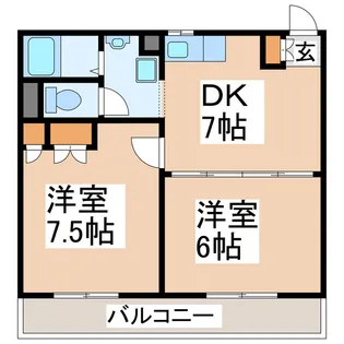 サンライズI【2階】の間取り