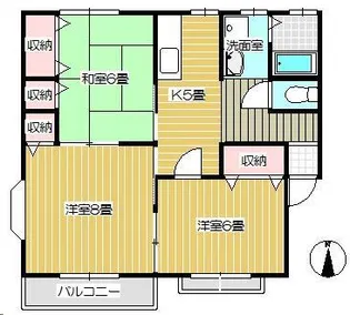 アンプランソレイユ【1階】の間取り