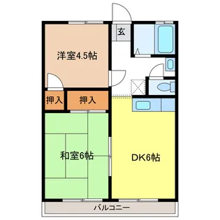 岐阜県岐阜市鏡島精華1【アパート】の間取り
