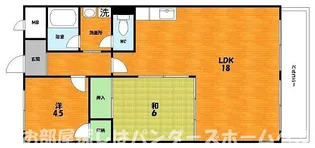 シャルマンコーポ香里ヶ丘【4階】の間取り