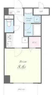 プラシード青山【3階】の間取り