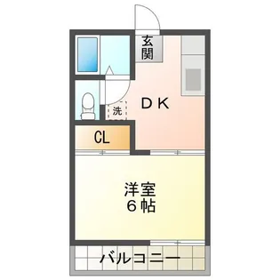 サニーライフ栗真 三重大学前 A【2階】の間取り