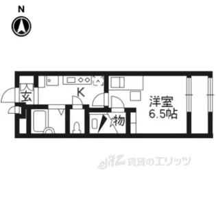 レオパレス京都鞍馬口【2階】の間取り