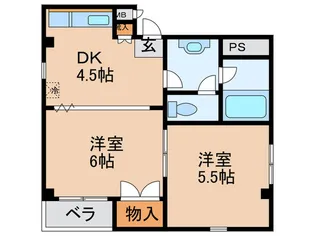 メゾンパシフィック三津屋【3階】の間取り