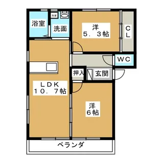 アルトゥーラ【2階】の間取り