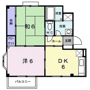 ラフィーネ立花B【2階】の間取り